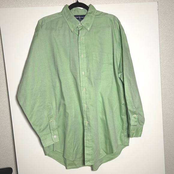 Ralph Lauren Other - Ralph Lauren Men's Large Yarmouth 16 1/2 33 Green Long Sleeve Button Dress shirt